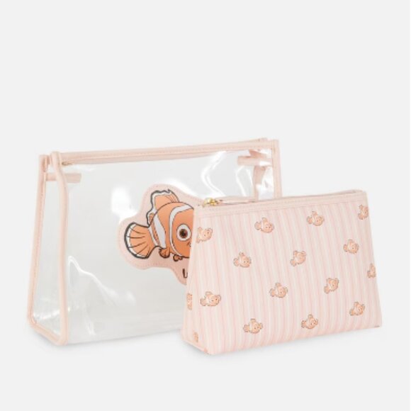Pixar x Primark Finding Nemo Lucky Fin 2-in-1 Clear Toiletry Bag Set NWT - Picture 3 of 8